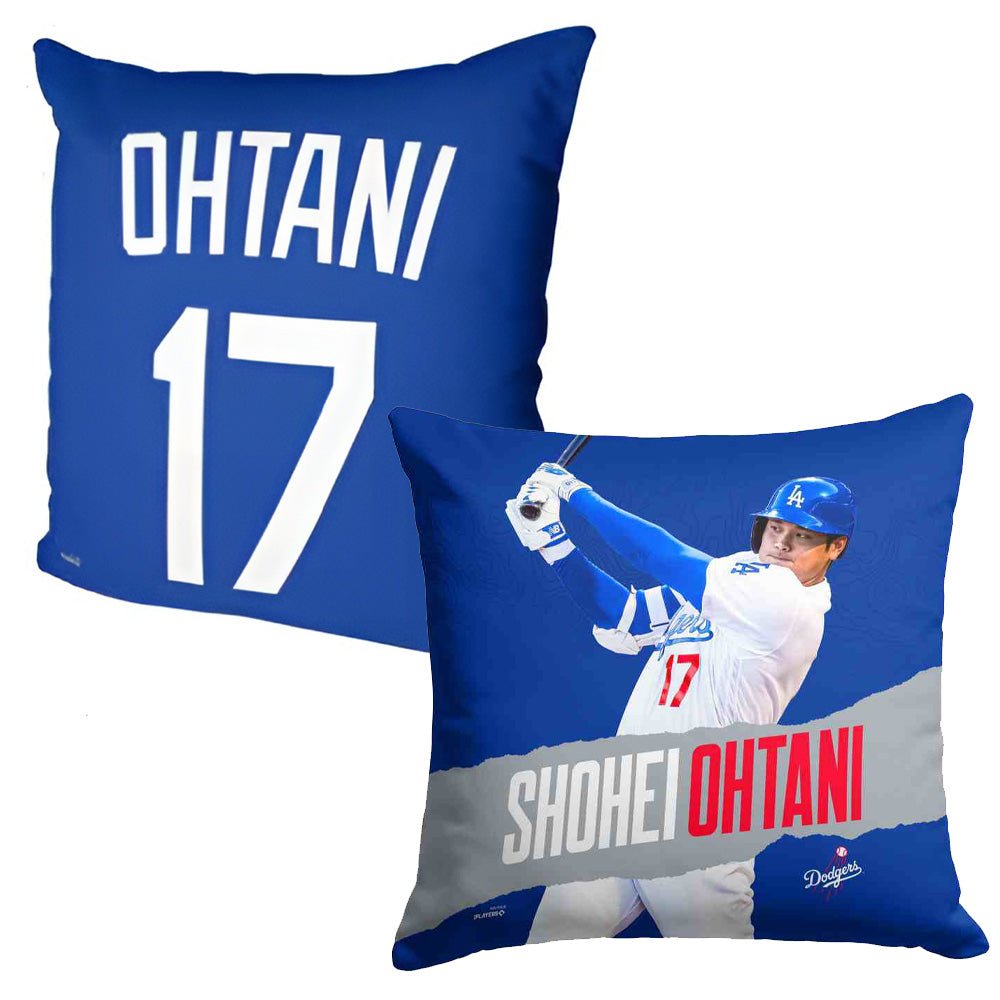 SHOHEI OHTANI 大谷翔平 - Los Angeles Dodgers MLBPA Player Double - Sided Decorative Pillow / 寝具 - PGS